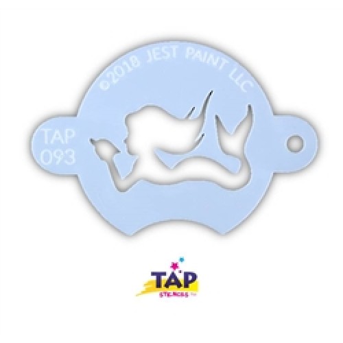 TAP Stencil 093 Mermaid With Shell (TAP Stencil 093 Mermaid With Shell)